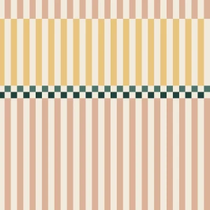 Tapeta Stripes Happy Cherry Pink and Sunny Yellow Różowa Żółta