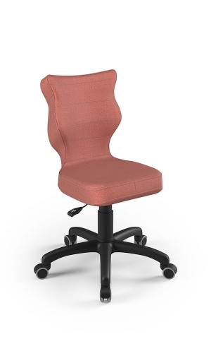 Entelo Ergonomiczne krzesło biurkowe dla dzieci Petit antyczny róż czarna podstawa