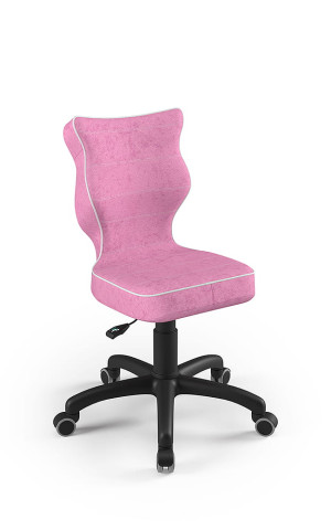 Entelo Ergonomiczne krzesło biurkowe dla dziecii Petit flamingo różowy czarna podstawa