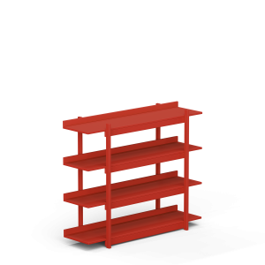 Wood Luck Regał FRAME czerwony