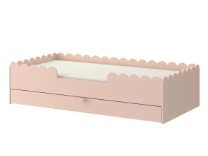 Bellamy Book Nook różowe łożko dziecięce w stylu Monetssori 80x160 z szufladą