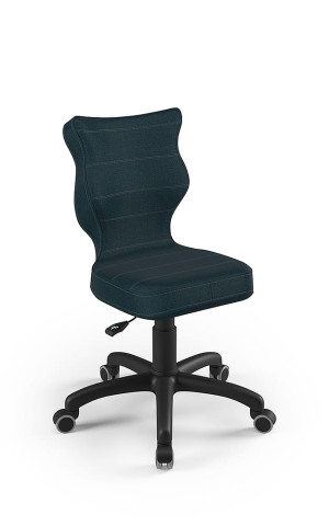 Entelo Ergonomiczne krzesło biurkowe dla dzieci Petit granatowe czarna podstawa
