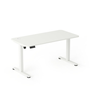 Entelo AXIO Biurko Elektryczne Regulowane 120x60 cm - Stelaż Biały, Blat Biały