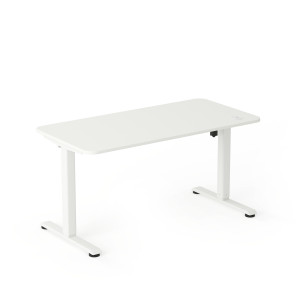 Entelo AXIO Biurko Elektryczne Regulowane 100x60 cm - Stelaż biały, Blat Biały
