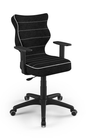 Entelo Ergonomiczne krzesło biurkowe dla dzieci Duo różowe czarna podstawa