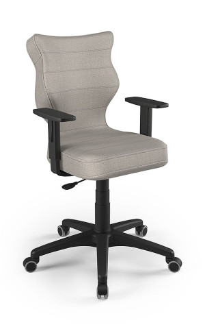 Entelo Ergonomiczne krzesło biurkowe dla dzieci Duo szare czarna podstawa