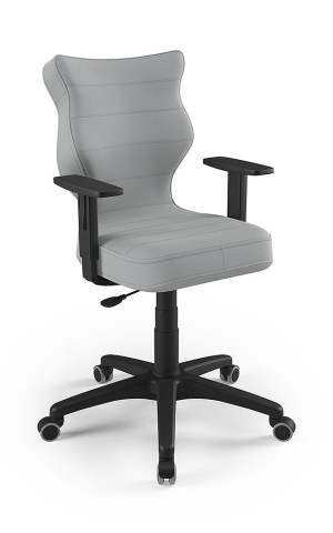 Entelo Ergonomiczne krzesło biurkowe dla dzieci Duo szare czarna podstawa