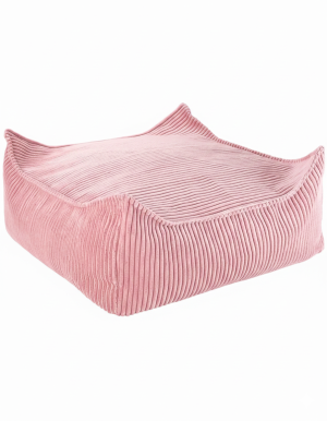 Wigiwama Dziecięca kwadratowa pufa Pink Mousse
