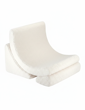 Wigiwama Dziecięcy fotel Moon Cream White