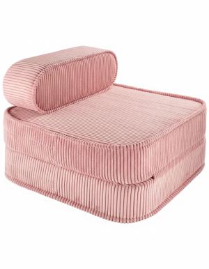 Wigiwama Dziecięcy fotel rozkładany Flip Pink Mousse
