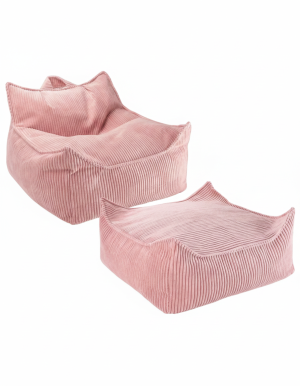 Wigiwama Dziecięcy zestaw wypoczynkowy Pink Mousse