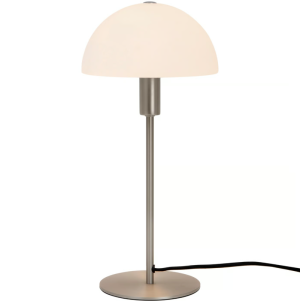Lampa stołowa Ellen 20 stal szczotkowana (szklany klosz)