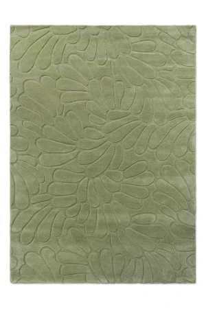 Zielony Dywan 3D - COLEBY PETALS HEDGEROW GREEN