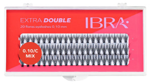 IBRA - EXTRA DOUBLE FLARE EYELASH KNOT FREE - MIX