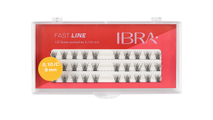 IBRA - FAST LINE TUFTS EYELASHES 0,10C - 8mm