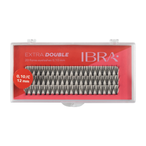 IBRA - EXTRA DOUBLE FLARE EYELASH KNOT FREE - 12mm
