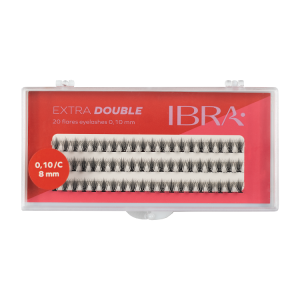 IBRA - EXTRA DOUBLE FLARE EYELASH KNOT FREE - 8mm