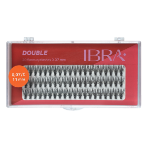 IBRA - DOUBLE FLARE EYELASH KNOT FREE - 11mm