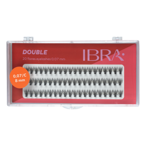 IBRA - DOUBLE FLARE EYELASH KNOT FREE - 8mm