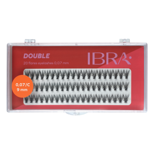 IBRA - DOUBLE FLARE EYELASH KNOT FREE - 9mm