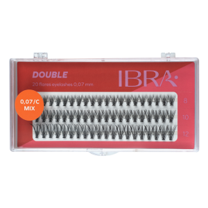 IBRA - DOUBLE FLARE EYELASH KNOT FREE - MIX - Βλεφαρίδες Τουφάκια