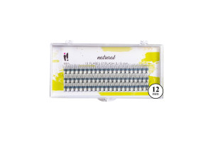 IBRA - NATURALS FLARE EYELASH KNOT FREE - 12mm