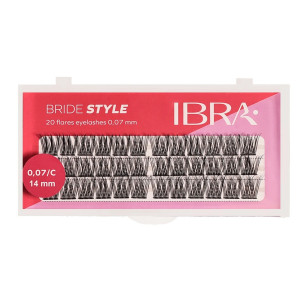 IBRA - BRIDE STYLE FLARE EYELASH KNOT FREE - 14mm