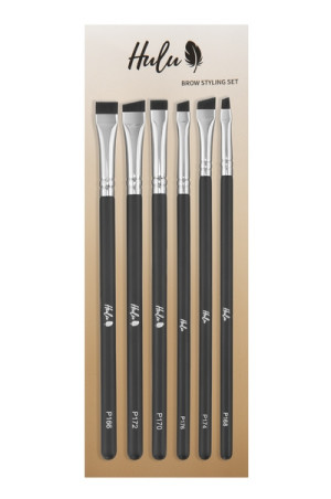 HULU - Brow Styling Set – Σετ 6 Πινέλων Διαμόρφωσης Φρυδιών