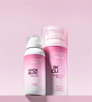 AFFECT COSMETICS - SET 2 τμχ Skin Prep ROSE CLOUD Cleansing Foam & AFFECT Skin Prep HYDRA BLOOM Face Mist