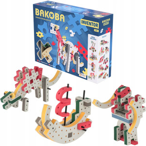 Klocki Piankowe dla Dzieci BAKOBA Inventor Kreatywne STEM Miękkie Duży Zestaw edu 65 elem