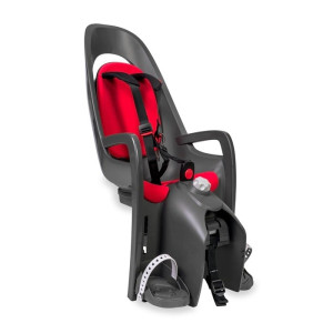 Hamax Caress - Fotelik rowerowy montowany na bagażniku-Dark Grey/Red