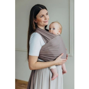 LennyLamb Chusta elastyczna do noszenia dziecka 0-12 mies.-Mocha