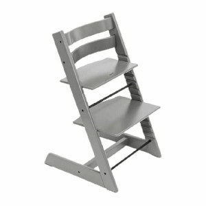 Stokke Tripp Trapp + Newborn Set - rosnące krzesełko do karmienia z zestawem dla noworodka-Storm Grey-Anthracite