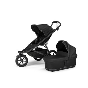 Thule Urban Glide 3 - terenowy wózek głęboko-spacerowy 2w1-Black on Black