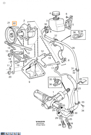 Original Volvo 960 Keilriemen 981680