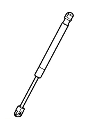Original Volvo S80 (2007-2016) Heckklappendämpfer Gasfeder Heckklappe 30779837
