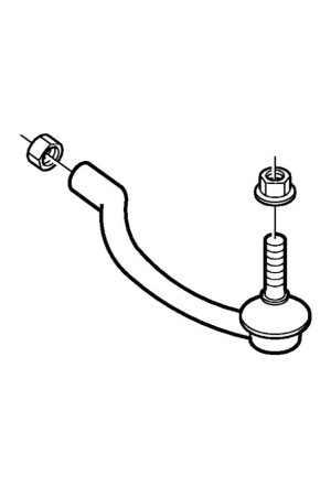 Original Volvo Spurstangenkopf Vorderachse links 30761719