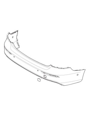Original Volvo S60 (ab 2019) Stoßstange hinten unlackiert 36013158