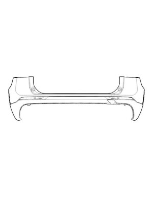 Original Volvo XC60 (ab 2022) Stoßstange hinten (731) Platinum Grey 40007614
