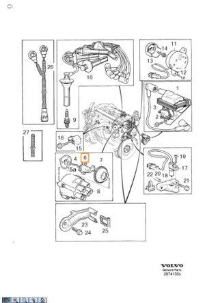 Original Volvo Verteilerfinger 1367783