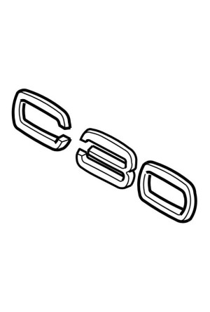Original Volvo C30 Emblem Heckklappe 31294074