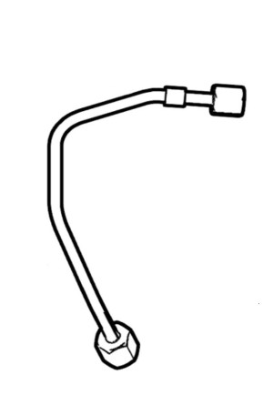 Original Volvo Hochdruckleitung Dieseleinspritzanlage - 3. Zylinder 31321482