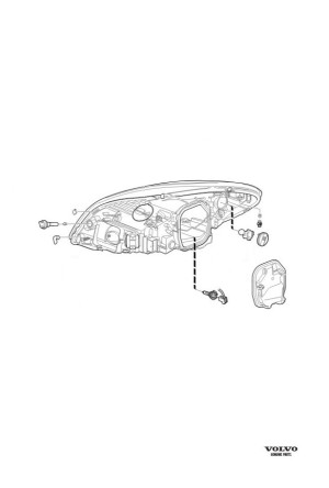 Original Volvo C70 (2010-2013) Hauptscheinwerfer Xenon D3S links 32206148