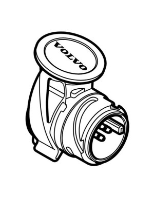 Original Volvo Adapter für Anhängerkupplung 13-polig auf 7-polig 31414178