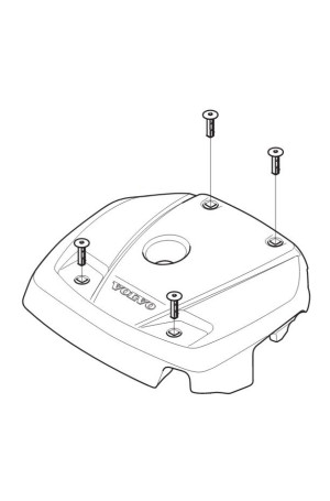 Original Volvo Motorabdeckung 31657646