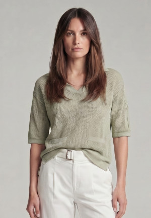 Pullover aus Sparkling Netzstrick