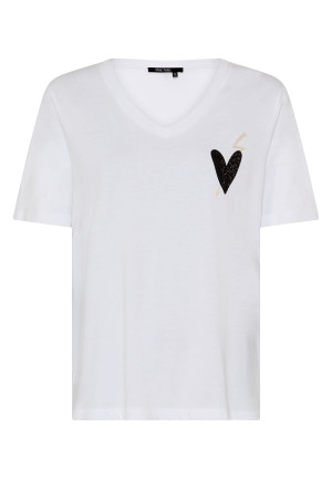 Shirt mit Herz Applikation