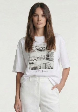 Shirt mit Schwarz-weißem Fotoprint