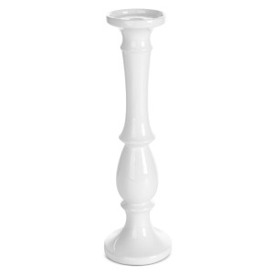 Świecznik ceramiczny JOLY biały 11x39 cm minimalistyczny