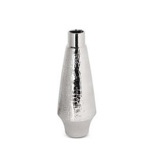 Wazon dekoracyjny ERNA srebrny Ø 14 x 39 cm dolomit